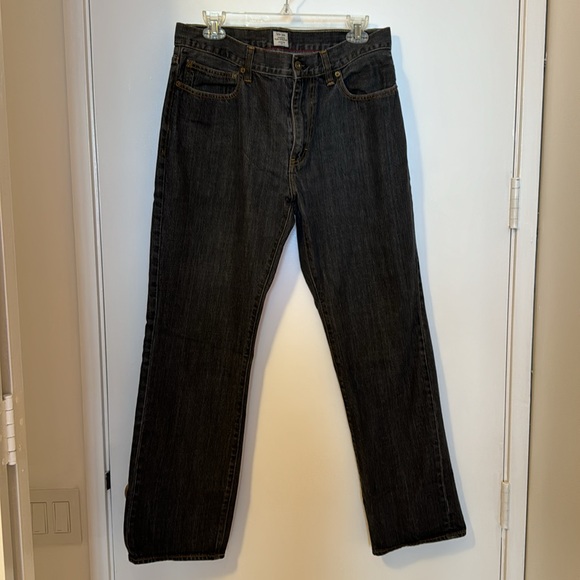 J Crew Vintage slim straight 33x32 black - Picture 2 of 4